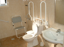 C&A Apartments Hotel , Polis, Cyprus - Studio apartment accessible shower-room