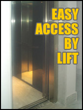 Easy access by lift - suitable for wheelchairs
