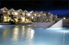 Sands Beach Villas pool at night