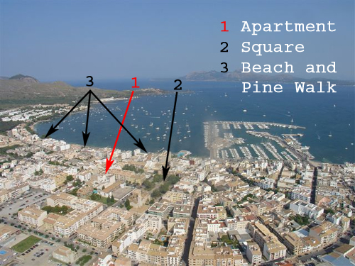 Ariel View of Puerto Pollensa