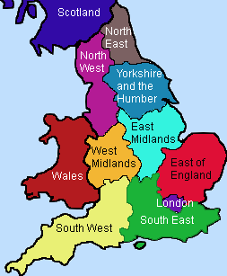 Regions of England